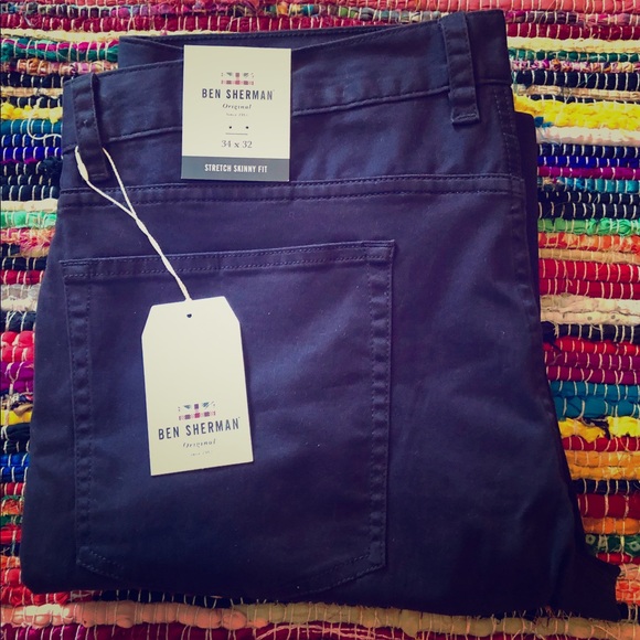 ben sherman stretch slim fit pants